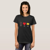 Peace Liebe Read Book Reading Bookworm Library T-Shirt (Vorne ganz)