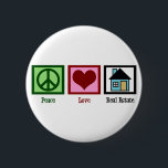 Peace Liebe Real Anwesen Company Button<br><div class="desc">Hübsche echte Anwesen Geschenke für eine Immobilie,  eine Aktiengesellschaft,  einen Hypothekenmakler,  einen Kreditberater oder sogar einen neuen Hausbesitzer. Ein Friedensschild,  ein Herz und ein Haus.</div>