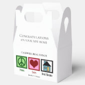 Peace Liebe Real Anwesen Custom Housewarming Geschenkschachtel (Geöffnet)