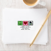 Peace Liebe Real Anwesen Niedliche Adresse Adressaufkleber (Insitu)