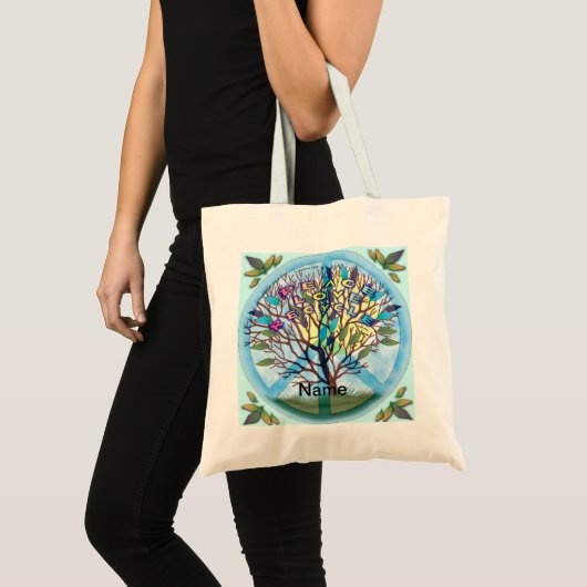 Peace Liebe Recycle Tote Bag Tragetasche (Vorderseite (Produkt))