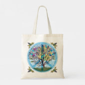 Peace Liebe Recycle Tote Bag Tragetasche (Rückseite)