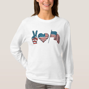 Peace Liebe Red White Blue T-Shirt