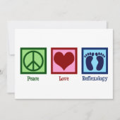 Peace Liebe Reflexology Weihnachten (Vorderseite)