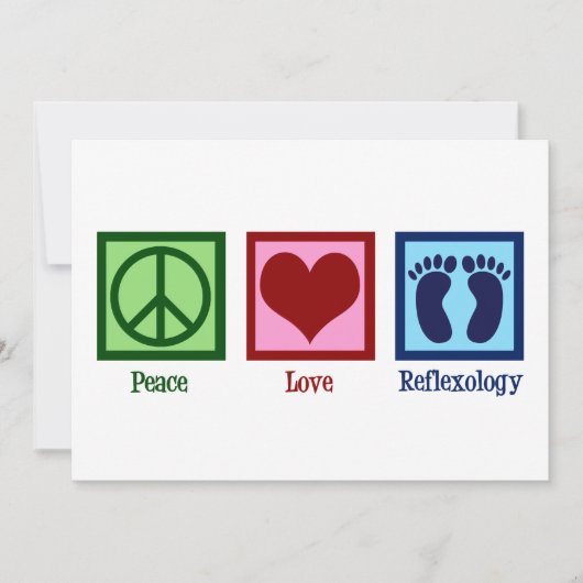 Peace Liebe Reflexology Weihnachten (Vorderseite)