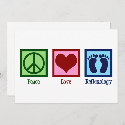 Peace Liebe Reflexology Weihnachten (Vorne/Hinten)