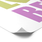 Peace Liebe Relax Poster (Ecke)