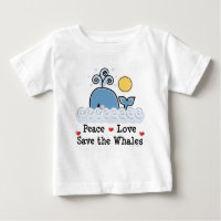 Peace Liebe Rettete Whales Säugling Long Sleeve T-