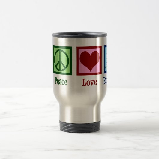 Peace Liebe Robotics Reisebecher (Mittel)