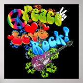 Peace Liebe Rock Poster (Vorne)