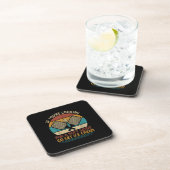 Peace Liebe & Rock & Roll Guitarist V Getränkeuntersetzer (Rechte Seite)