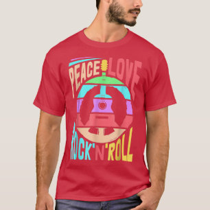 Peace Liebe RockNRoll Funny Jazz Music Guitar T-Shirt