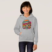 Peace Liebe RocknRoll Retro 70er Vintag Psychedeli Hoodie (Vorne ganz)