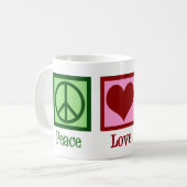 Peace Liebe Rodeo Country Western Kaffeetasse (Vorderseite Links)