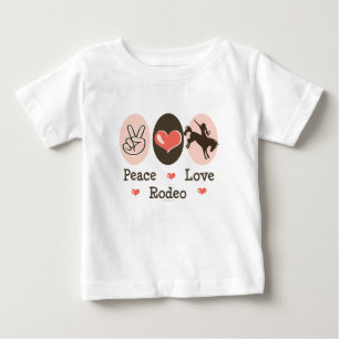 Peace Liebe Rodeo Säugling Baby T - Shirt