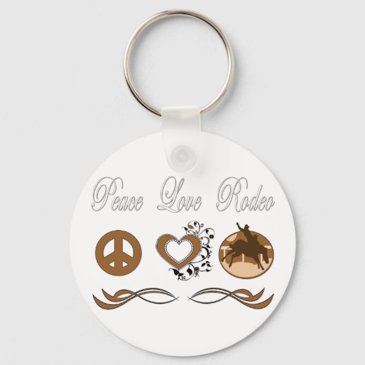 Peace Liebe Rodeo Schlüsselanhänger (Vorderseite)