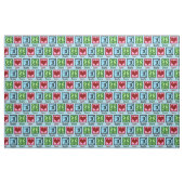 Peace Liebe Rugby Stoff (Fat Quarter (45,7 x 55,9 cm))