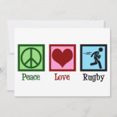 Peace Liebe Rugby Team Weihnachten (Vorderseite)