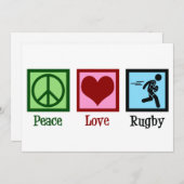 Peace Liebe Rugby Team Weihnachten (Vorne/Hinten)