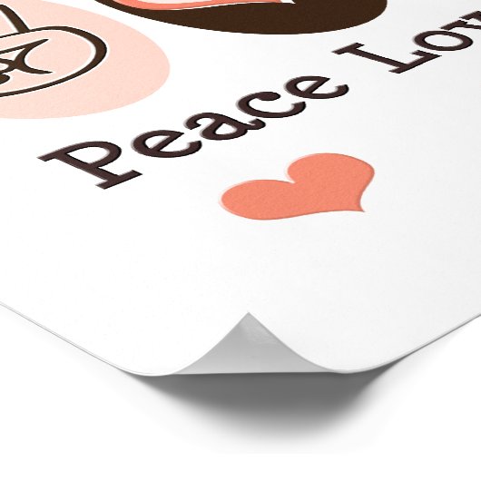 Peace Liebe Run 13.1 Halbmarathon Poster (Ecke)