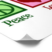 Peace Liebe Salads Niedlich Salad Bar Poster (Ecke)