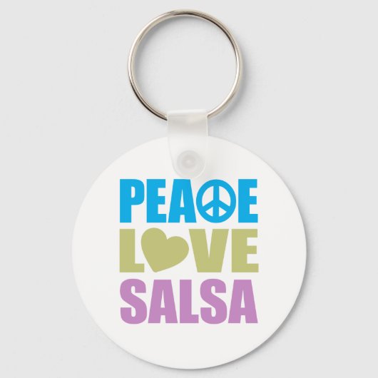 Peace Liebe Salsa Schlüsselanhänger (Vorderseite)