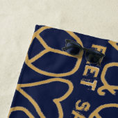 Peace Liebe & Sandy Feet Strandtuch (Beispiel)