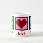 Peace Liebe Schlangen Niedliche Herpetologie Kaffeetasse (Mittel)