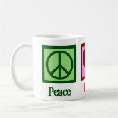 Peace Liebe Schlangen Niedliche Herpetologie Kaffeetasse (Links)