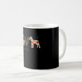 Peace Liebe Schnauzer Funny Gift Dog Lover Kaffeetasse (VorderseiteRechts)