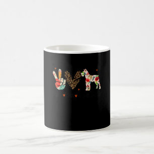 Peace Liebe Schnauzer Funny Gift Dog Lover Kaffeetasse
