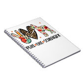 Peace Liebe Schnauzer Funny Gift Dog Lover Notizblock (Rechte Seite)