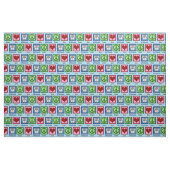 Peace Liebe Schnauzers Stoff (Fat Quarter (45,7 x 55,9 cm))