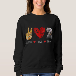 Peace Liebe Schnoodle Dog - Schnoodle Dog lover Gi Sweatshirt