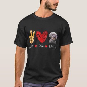 Peace Liebe Schnoodle Dog - Schnoodle Dog lover Gi T-Shirt
