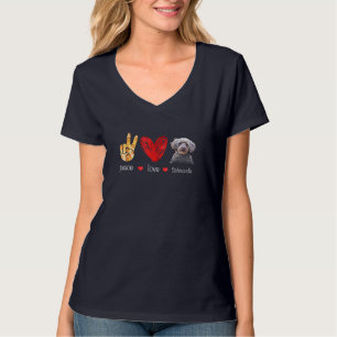 Peace Liebe Schnoodle Dog - Schnoodle Dog lover Gi T-Shirt