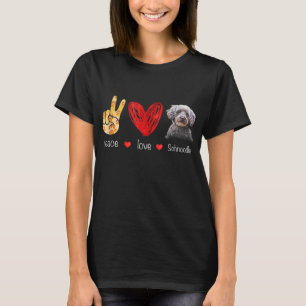 Peace Liebe Schnoodle Dog - Schnoodle Dog lover Gi T-Shirt