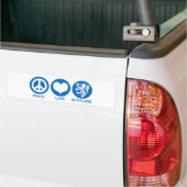 Peace Liebe Schottland Autoaufkleber (Auf Lkw)