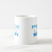 Peace Liebe Sci-Fi Kaffeetasse (Mittel)