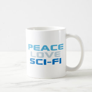 Peace Liebe Sci-Fi Kaffeetasse