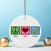 Peace Liebe Scorpio Astrologie Unterschreiben Weih Keramik Ornament