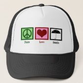 Peace Liebe Seattle Truckerkappe (Vorderseite)
