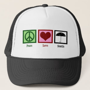 Peace Liebe Seattle Truckerkappe