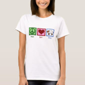 Peace Liebe Sheep T-Shirt (Vorderseite)