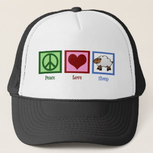 Peace Liebe Sheep Truckerkappe