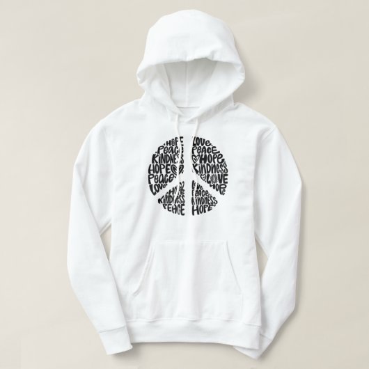 PEACE LIEBE Shirt 60er 70er Gefärbte Krawatte Hipp (Design vorne)