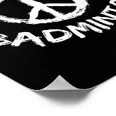 Peace Liebe Shuttle Sprichwort Outfit Peace Liebe Poster (Ecke)