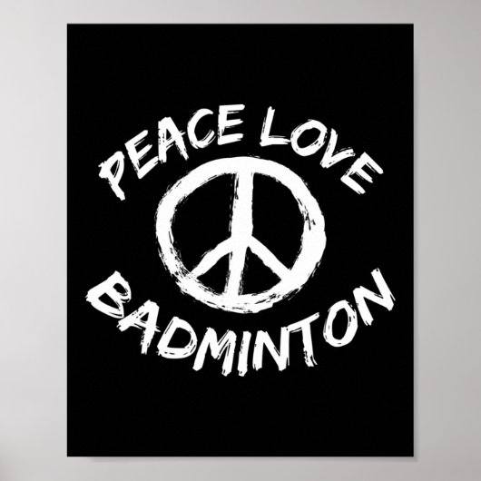 Peace Liebe Shuttle Sprichwort Outfit Peace Liebe Poster (Vorne)