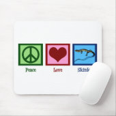 Peace Liebe Skinks Mousepad (Mit Mouse)
