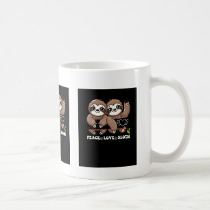 Peace Liebe Sloth Süße Tier Lovers Kaffeetasse